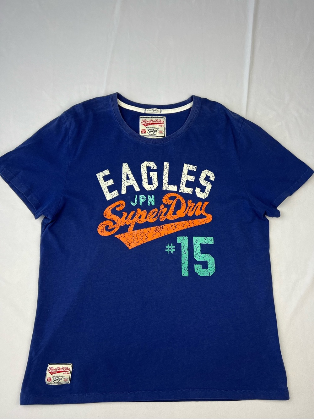 SuperDry Men’s Eagles JPN #15 Short Sleeved T-Shirt Size XLarge